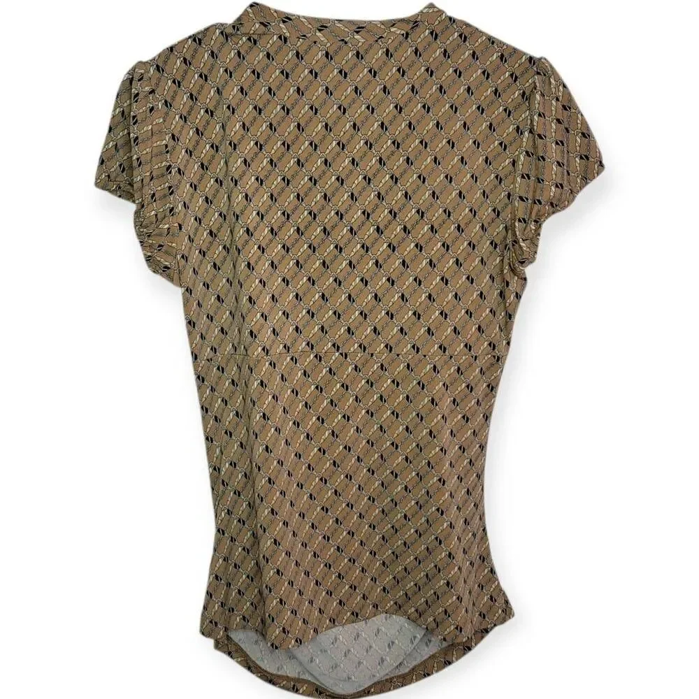 New York and Company Vintage 90s Blouse with Neck Tie size Medium